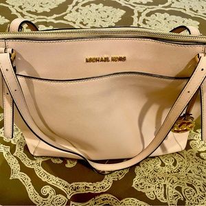 MICHAEL Michael Kors Pale Pink Saffiano Leather Tote